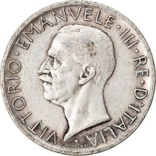 Moneta, Włochy, Vittorio Emanuele III, 5 Lire, 1927, Rome, VF(30-35), Srebro