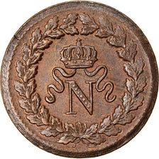 Moneta, Francia, Napoléon I, Decime, 1814, Strasbourg, SPL, Bronzo, KM:700