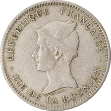 Coin, Réunion, 50 Centimes, 1896, EF(40-45), Copper-nickel, KM:4