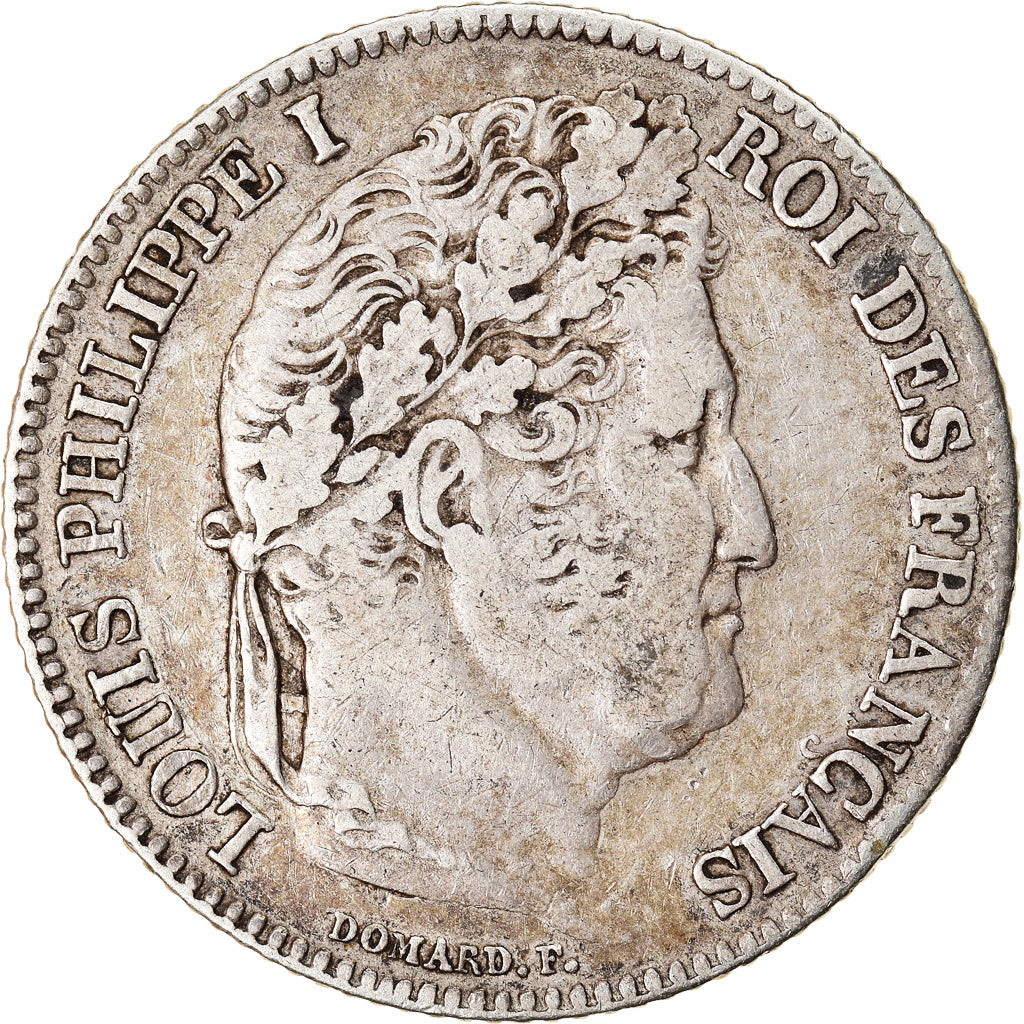 Coin, France, Louis-Philippe, Franc, 1834, Paris, VF(30-35), Silver, KM:748.1
