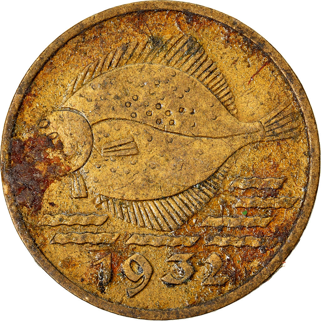 Coin, DANZIG, 5 Pfennig, 1932, EF(40-45), Aluminum-Bronze, KM:151