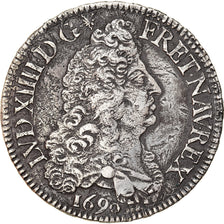Monnaie, France, Louis XIV, Écu aux 8 L, Ecu, 1690, Paris, TTB, Argent