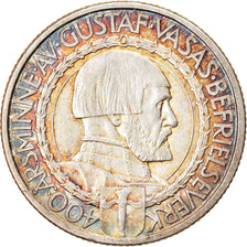 Coin, Sweden, Gustaf V, 2 Kronor, 1921, MS(60-62), Silver, KM:799