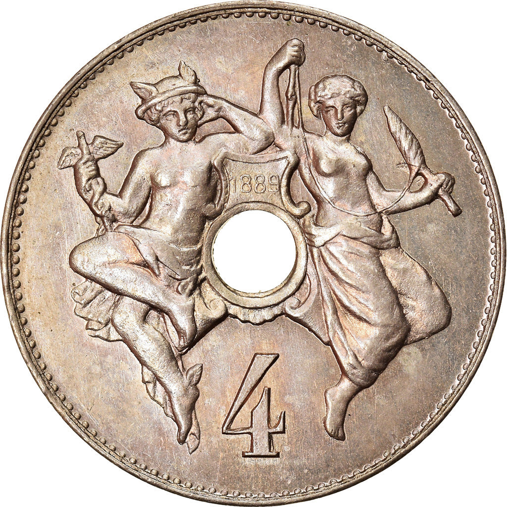 Monnaie, France, 4 Centimes, 1889, Paris, SPL, Nickel, Gadoury:259.3