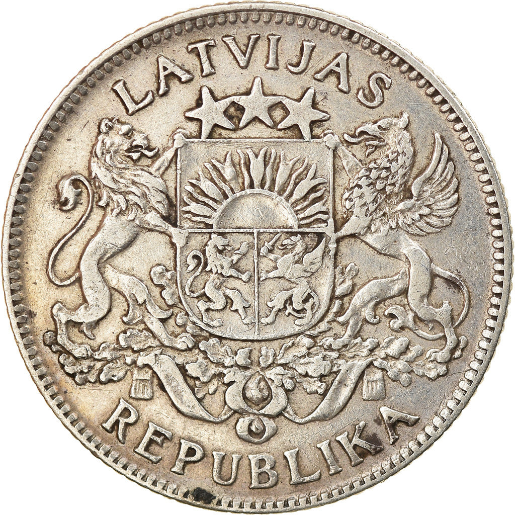 Moneta, Lettonia, Lats, 1924, BB, Argento, KM:7