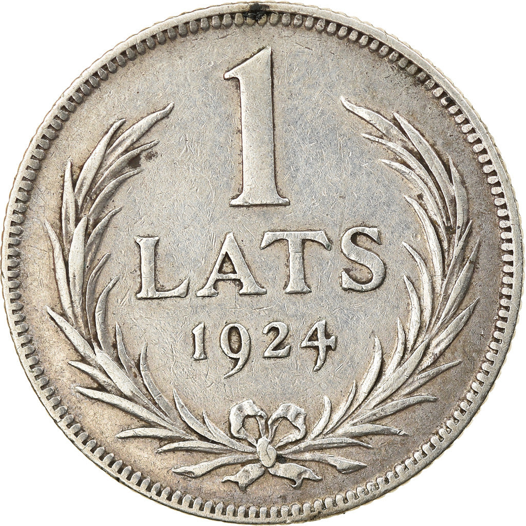 Moneta, Lettonia, Lats, 1924, BB, Argento, KM:7