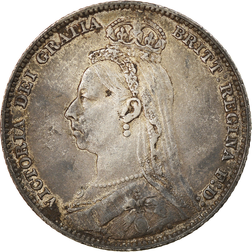 Coin, Great Britain, Victoria, Shilling, 1889, EF(40-45), Silver, KM:774