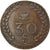 Moeda, França, 30 Sous, 1820, Anzin, EF(40-45), Bronze
