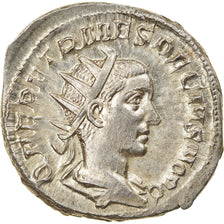 Münze, Herennius Etruscus, Antoninianus, Roma, UNZ, Billon