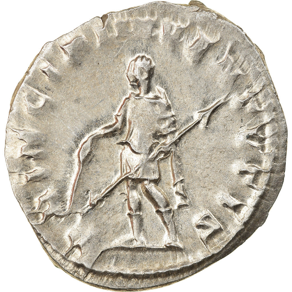 Münze, Herennius Etruscus, Antoninianus, Roma, UNZ, Billon