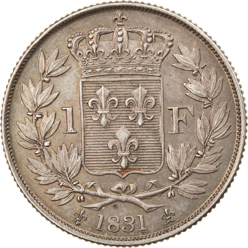 Munten, Frankrijk, Henri V, Franc, 1831, PR, Zilver, KM:28.2, Gadoury:451