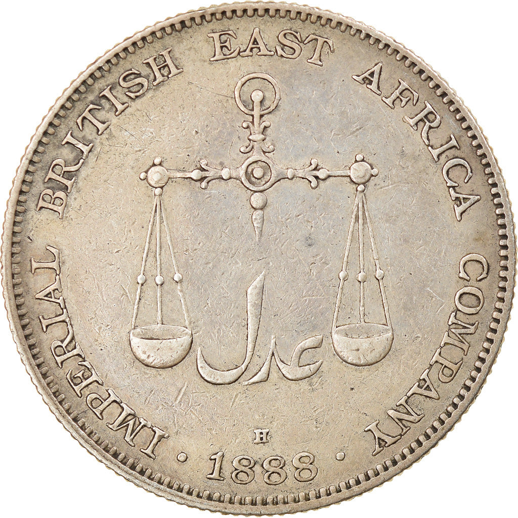 Münze, MOMBASA, Rupee, 1888, Birmingham, SS, Silber, KM:5