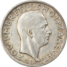 Monnaie, Albania, Zog I, Frang Ar, 1935, Rome, SUP, Argent, KM:16