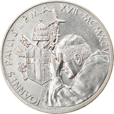 Münze, Vatikanstadt, John Paul II, 500 Lire, 1995, Roma, UNZ, Silber, KM:259