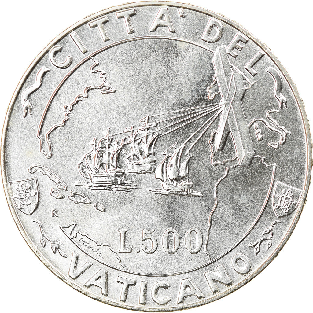 Moneta, CITTÀ DEL VATICANO, John Paul II, 500 Lire, 1992, Roma, SPL, Argento