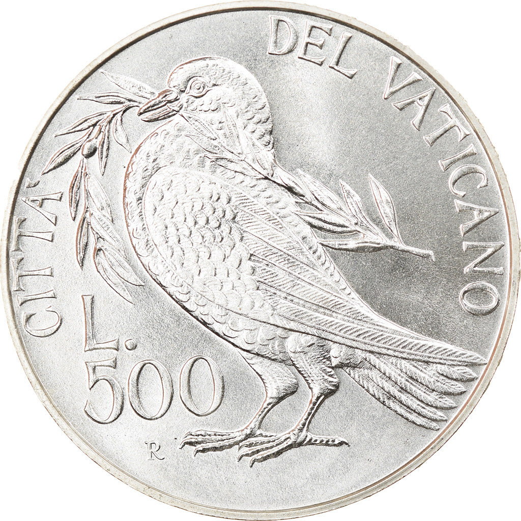 Coin, VATICAN CITY, John Paul II, 500 Lire, 1993, Roma, MS(65-70), Silver
