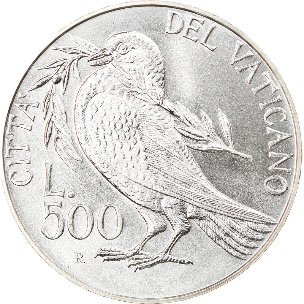 Coin, VATICAN CITY, John Paul II, 500 Lire, 1993, Roma, MS(65-70), Silver