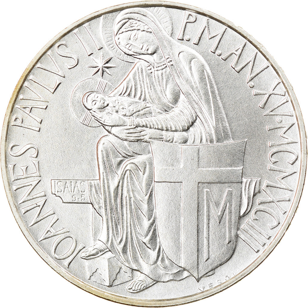 Coin, VATICAN CITY, John Paul II, 500 Lire, 1993, Roma, MS(65-70), Silver