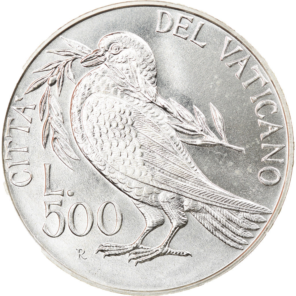 Coin, VATICAN CITY, John Paul II, 500 Lire, 1993, Roma, MS(65-70), Silver