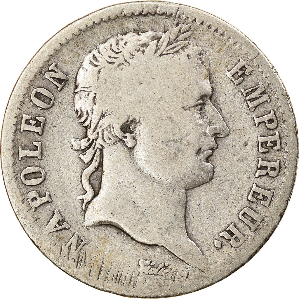 Coin, France, Napoléon I, Franc, 1808, Lille, VF(30-35), Silver, KM:682.14