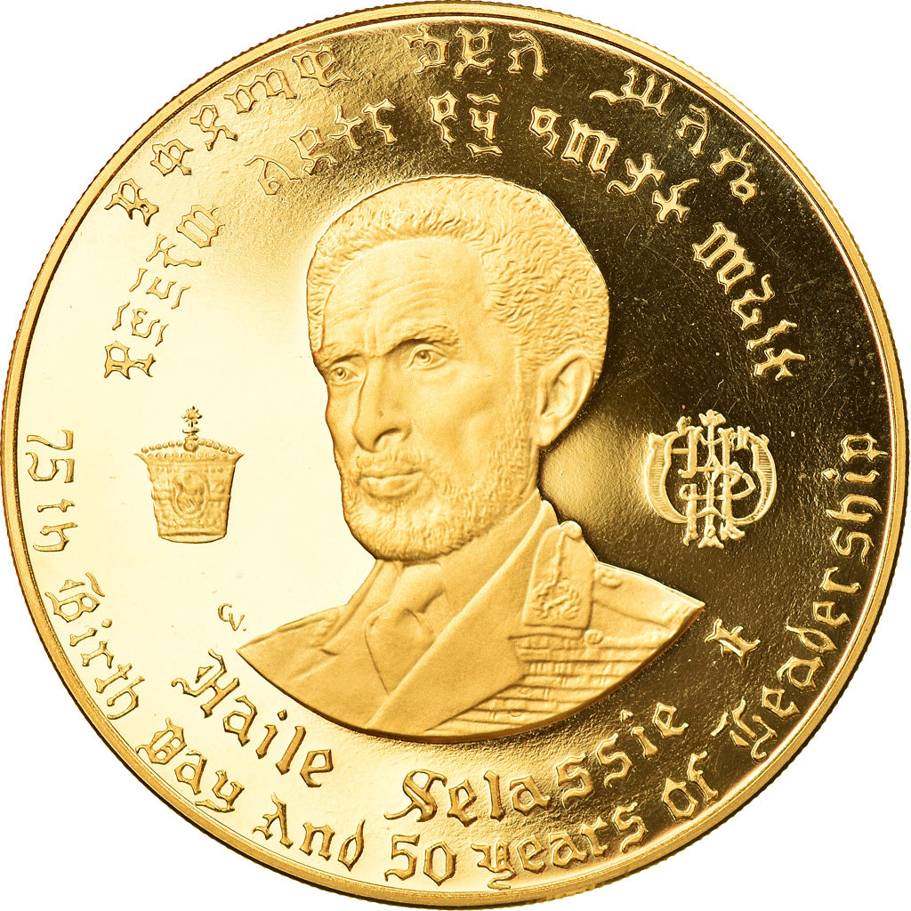 Moneta, Etiopia, Haile Selassie, 100 Dollars, 1966, FDC, Oro, KM:41