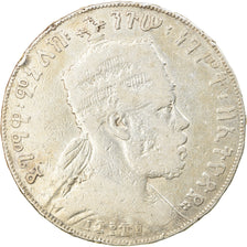 Monnaie, Éthiopie, Menelik II, Birr, 1897, Paris, TB, Argent, KM:5