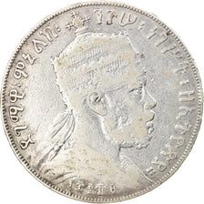 Coin, Ethiopia, Menelik II, Birr, 1897, Paris, VF(30-35), Silver, KM:5