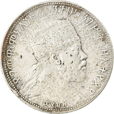 Coin, Ethiopia, Menelik II, 1/2 Birr, 1897, Paris, VF(30-35), Silver, KM:4