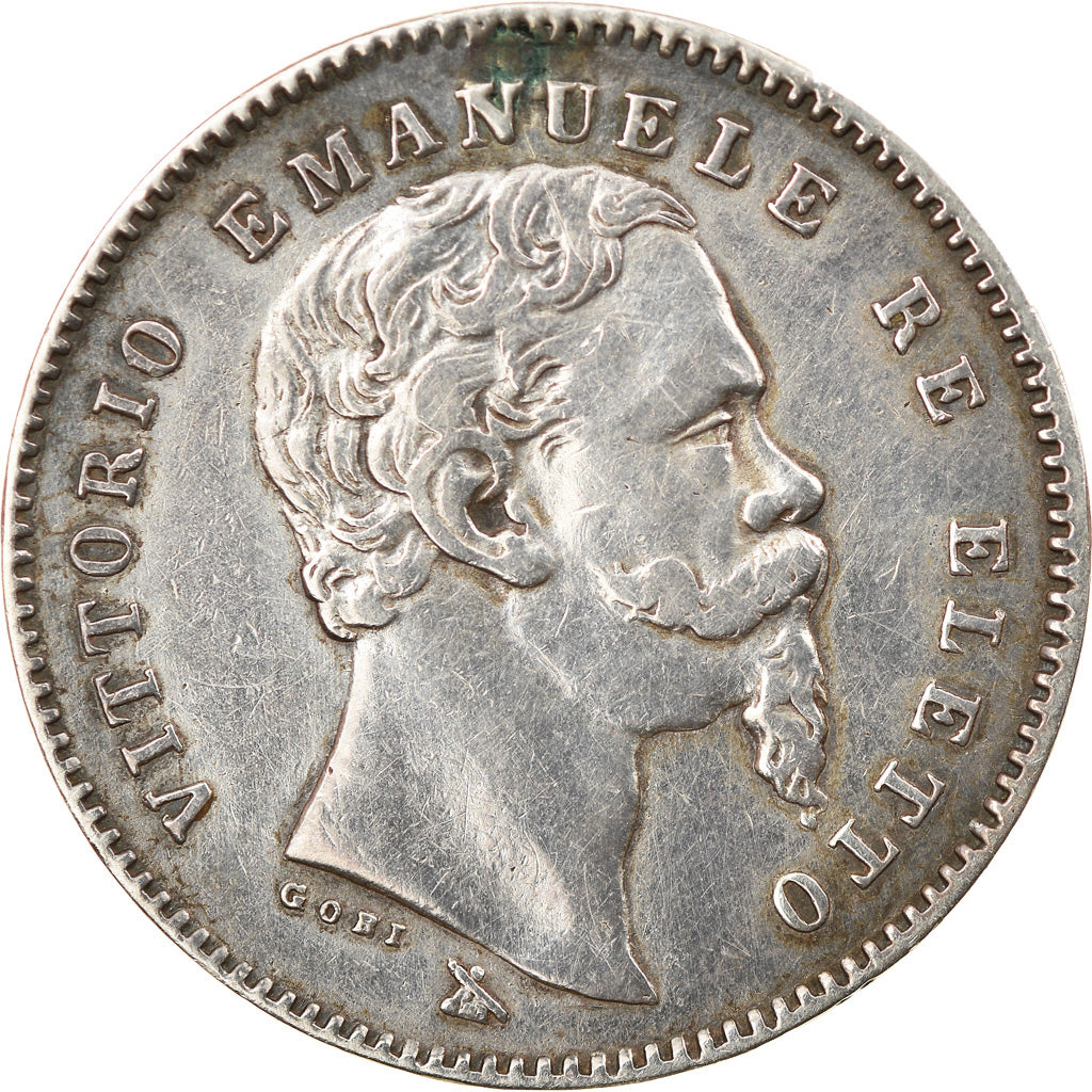 Munten, Italiaanse staten, EMILIA, Vittorio Emanuele II, Lira, 1860, Florence