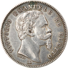 Munten, Italiaanse staten, EMILIA, Vittorio Emanuele II, Lira, 1860, Florence