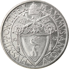 Münze, Vatikanstadt, Pius XII, Lira, 1942, Roma, VZ, Stainless Steel, KM:35