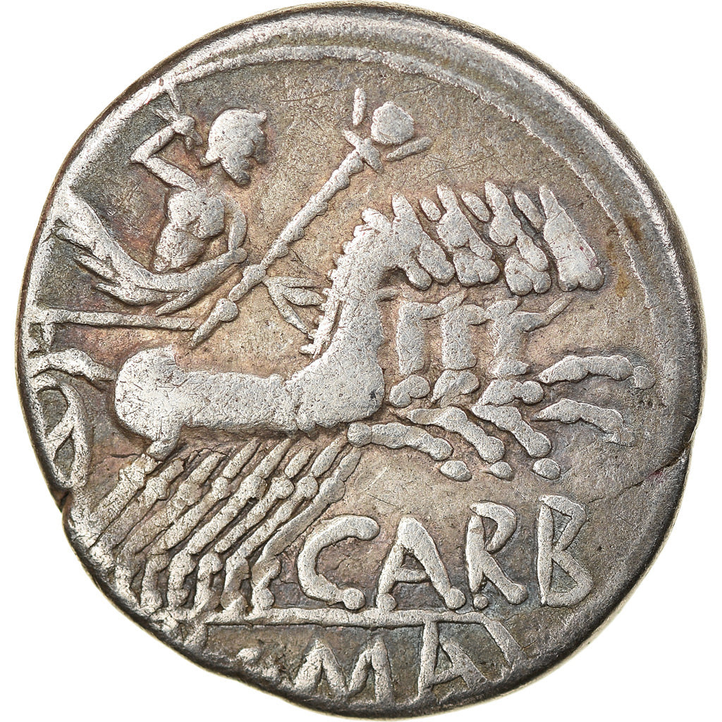 Coin, Papiria, Denarius, Rome, VF(30-35), Silver, Crawford:276/1