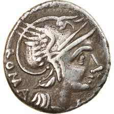 Moneta, Flaminia, Denarius, Rome, MB+, Argento, Crawford:302/1