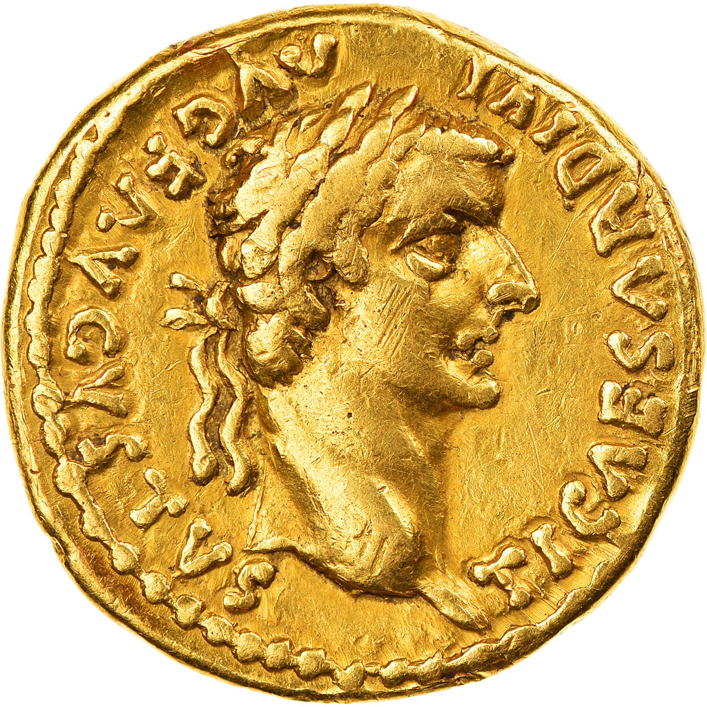 Coin, Tiberius, Aureus, Lyon - Lugdunum, AU(50-53), Gold, RIC:29