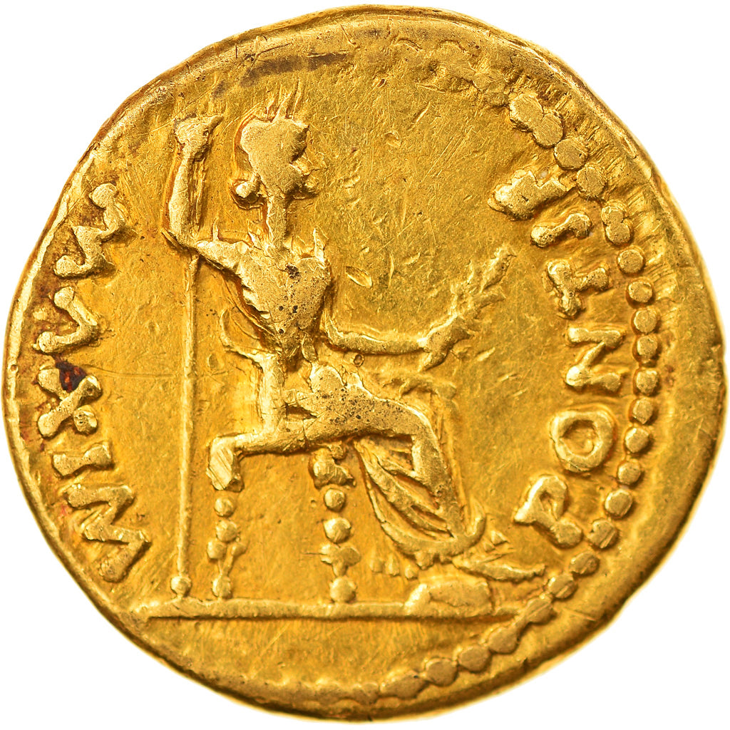 Coin, Tiberius, Aureus, Lyon - Lugdunum, AU(50-53), Gold, RIC:29