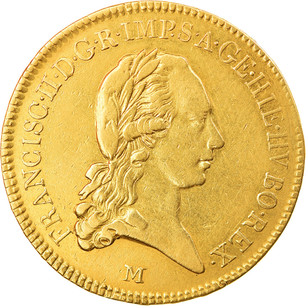 Moneta, STATI ITALIANI, MILAN, Franz II, Sovrano, 1800, Milan, BB+, Oro, KM:241