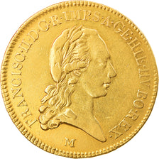Coin, ITALIAN STATES, MILAN, Franz II, Sovrano, 1800, Milan, AU(50-53), Gold