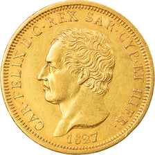 Monnaie, États italiens, SARDINIA, Carlo Felice, 80 Lire, 1827, Genoa, SUP, Or