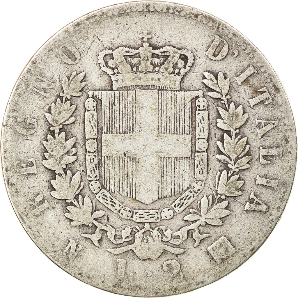 Munten, Italië, Vittorio Emanuele II, 2 Lire, 1863, Naples, ZG+, Zilver