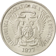 SAINT THOMAS & PRINCE ISLAND, 10 Dobras, 1977, KM #29, MS(63), Copper-Nickel,...