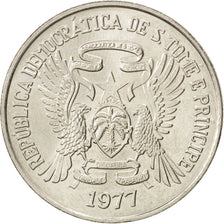 SAINT THOMAS & PRINCE ISLAND, 20 Dobras, 1977, KM #30, MS(63), Copper-Nickel...