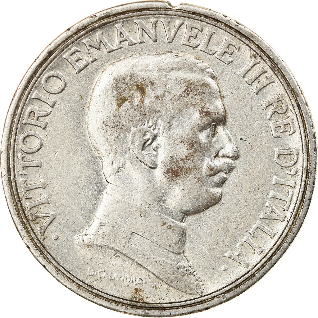 Moneta, Italia, Vittorio Emanuele III, 2 Lire, 1914, Rome, BB, Argento, KM:55