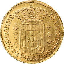 Moneda, Brasil, Joao, 4000 Reis, 1809/8, Rio de Janeiro, SC, Oro, KM:235.2
