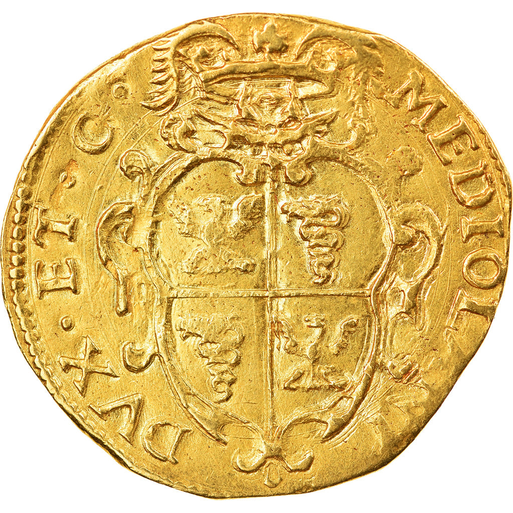 Moneta, STATI ITALIANI, Philip IV, Quadruple, Milan, SPL-, Oro