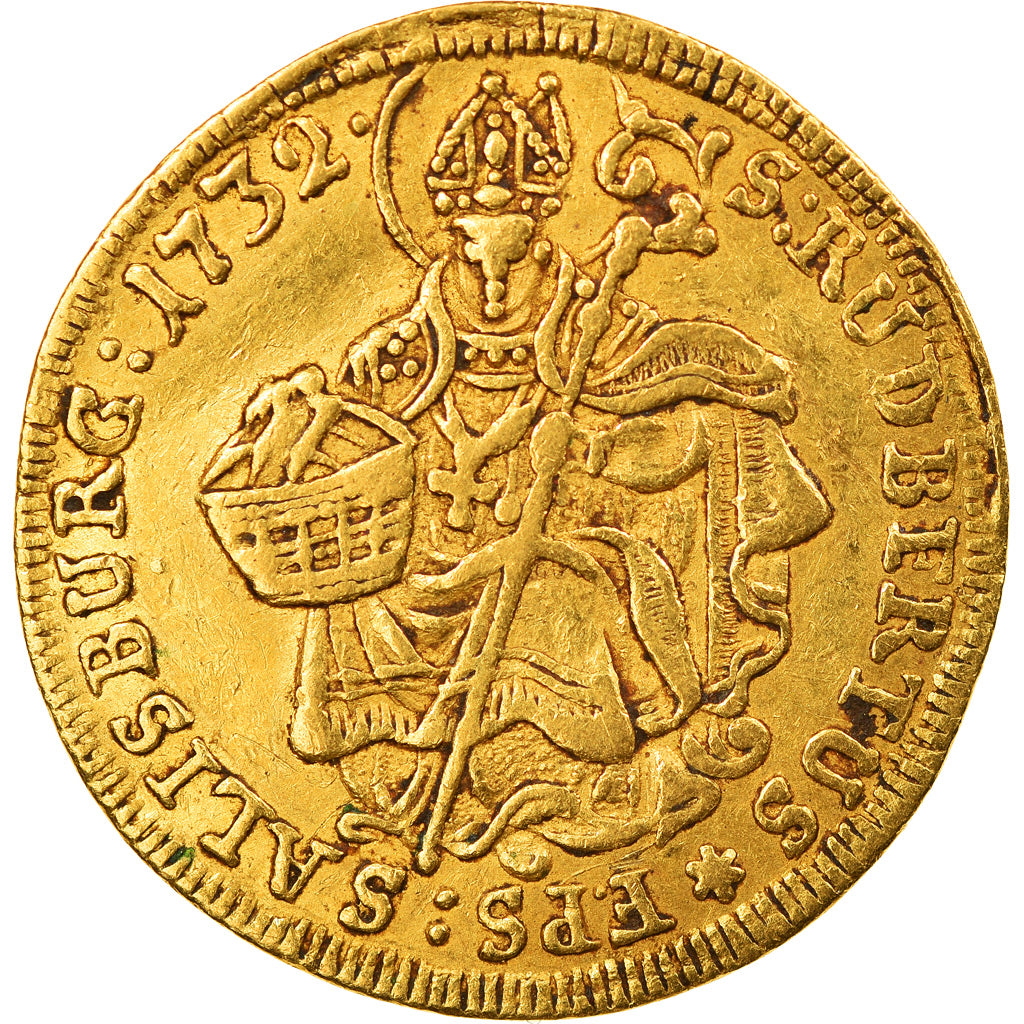 Coin, AUSTRIAN STATES, SALZBURG, Leopold Anton Eleutherius, Ducat, 1732