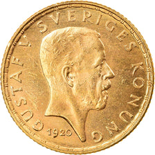 Moneda, Suecia, Gustaf V, 5 Kronor, 1920, SC, Oro, KM:797