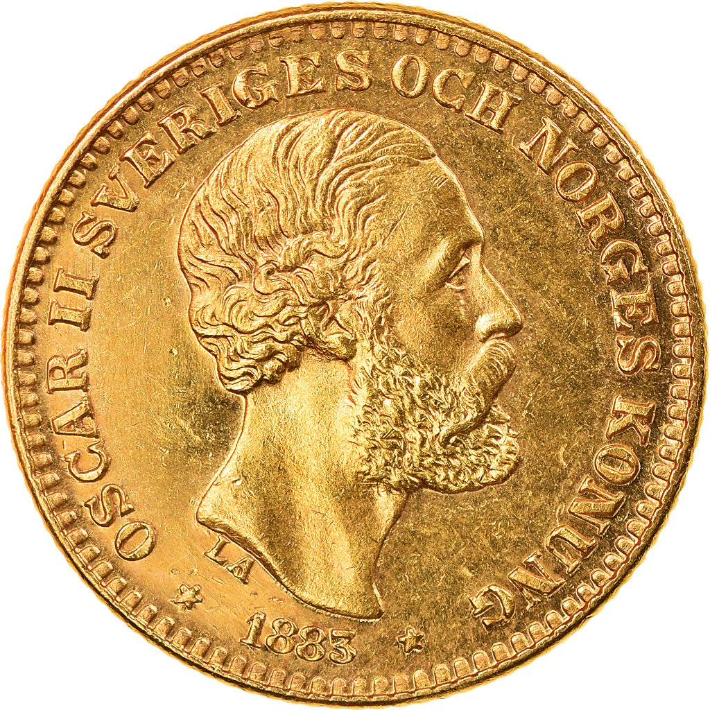 Monnaie, Suède, Oscar II, 10 Kronor, 1883, SPL, Or, KM:743