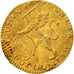 Moneda, CANTONES SUIZOS, ZURICH, 1/4 Ducat, 1708, Zürich, MBC+, Oro, KM:129