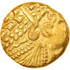 Coin, Ambiani, Stater, 1st century BC, Rare, AU(55-58), Gold, Delestrée:157