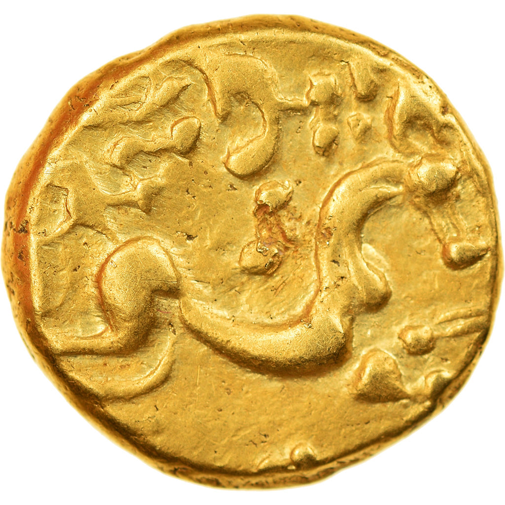 Munten, Ambiens, Stater, 1st century BC, Rare, PR, Goud, Delestrée:157